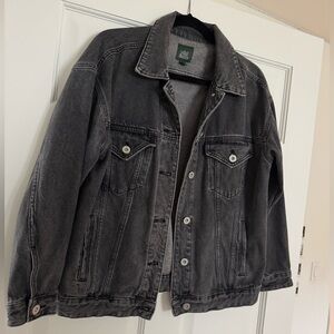 Wild Fable Charcoal Oversized Denim Jacket Xsmall